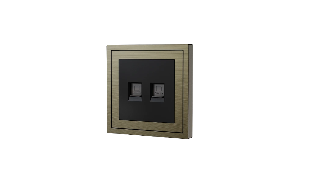 Xelent 2 ports ethernet antique bronze right side view EU.webp