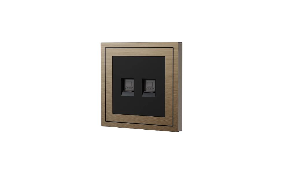 Xelent 2 ports ethernet brass right side view EU.webp