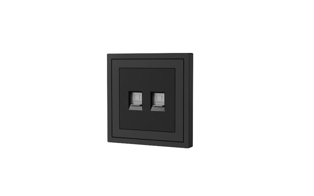 Xelent 2 ports ethernet charcoal grey right side view EU.webp