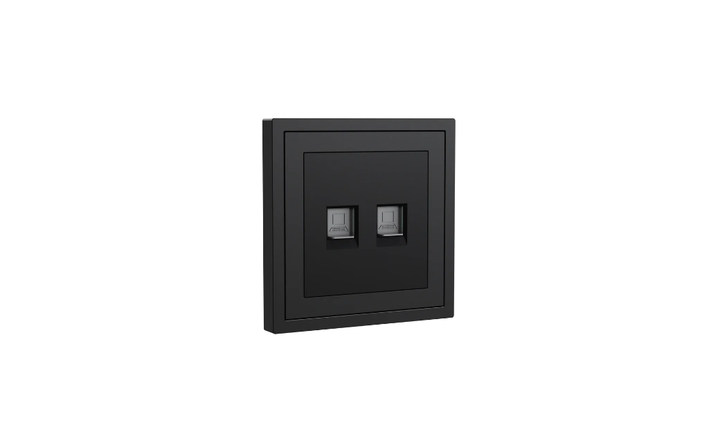 Xelent 2 ports ethernet charcoal grey left side view EU.webp