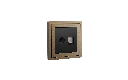 Xelent TV and ethernet brass left side view EU.webp