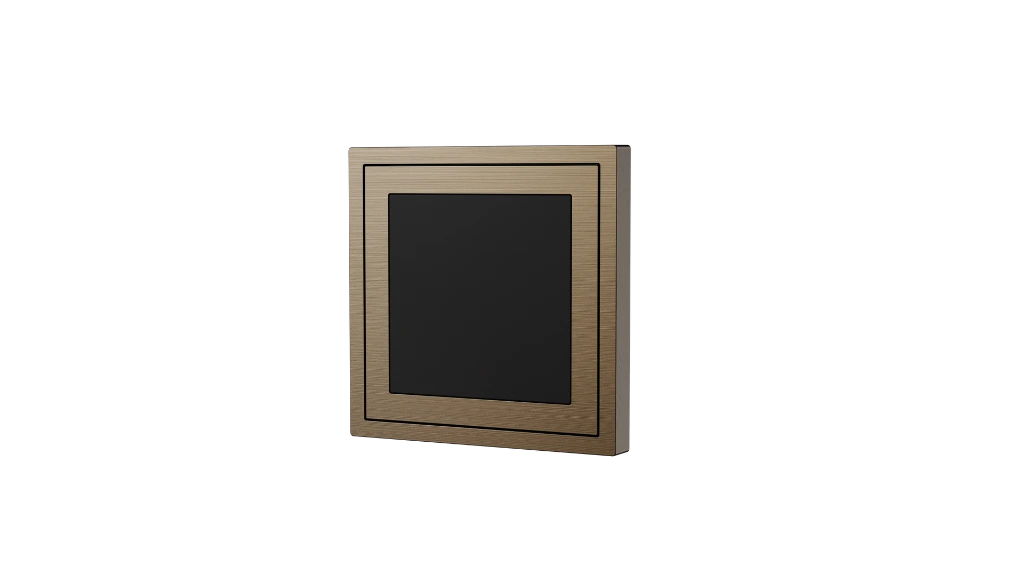 Xelent blank panel brass right side view EU.webp