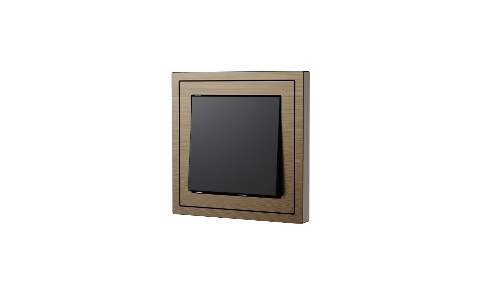 Xelent 1 rocker switch brass right side view EU.webp