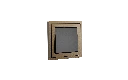 Xelent 1 rocker switch brass left side view EU.webp