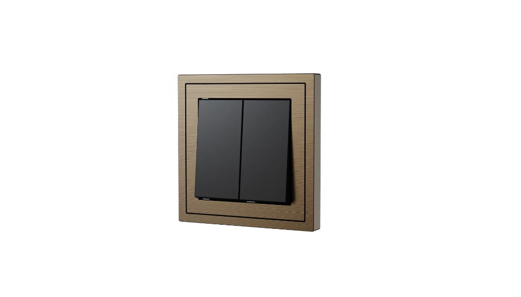 Xelent 2 rocker switch brass right side view EU.webp