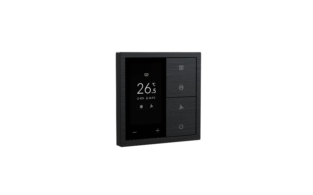Xelent thermostate EU black left side view.webp
