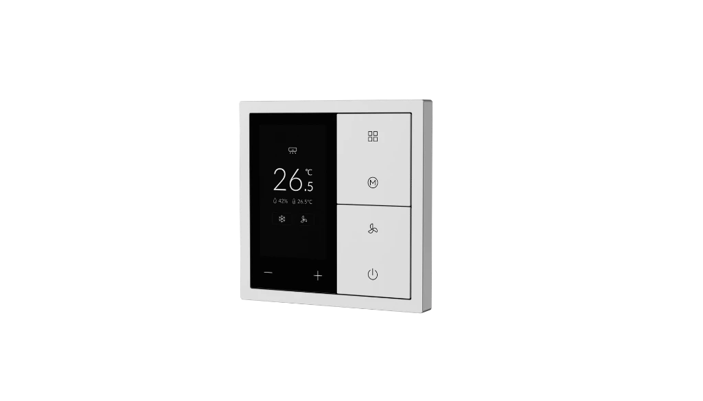 Xelent thermostate EU ivory white right side view.4.webp