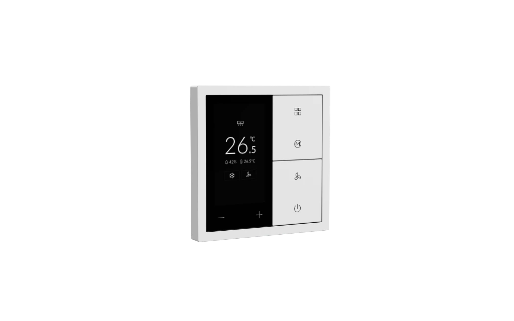 Xelent thermostate EU ivory white left side view 4.webp