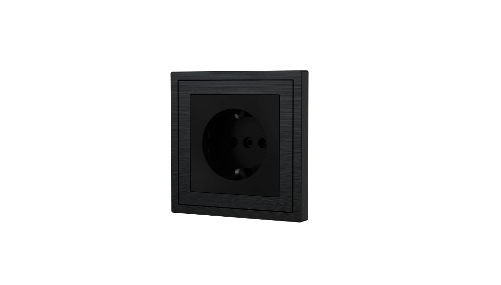 Xelent EU socket black right side view EU.webp
