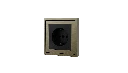 Xelent EU socket antique bronze right side view EU.webp