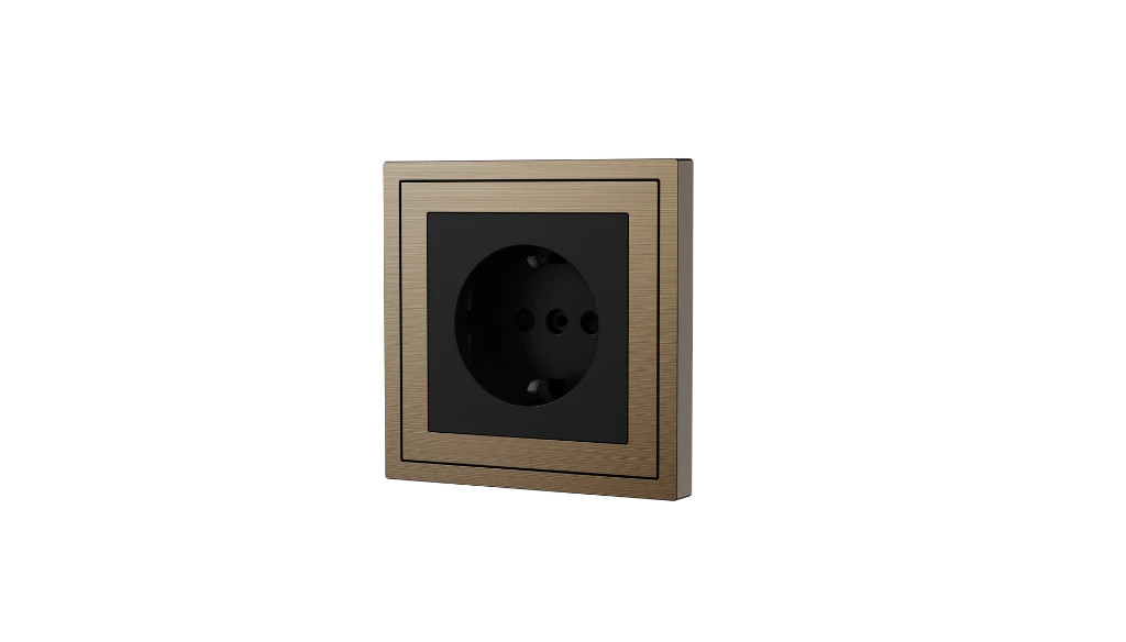 Xelent EU socket brass right side view EU.webp