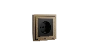 Xelent EU socket brass left side view EU.webp