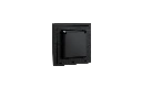 Xelent waterproof socket black left side view EU.webp