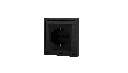 Xelent Italian socket black right side view EU.webp
