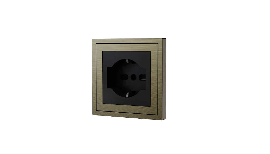 Xelent Italy socket antique bronze right side view EU.webp