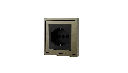 Xelent Italy socket antique bronze right side view EU.webp
