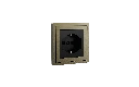 Xelent Italy socket antique bronze left side view EU.webp