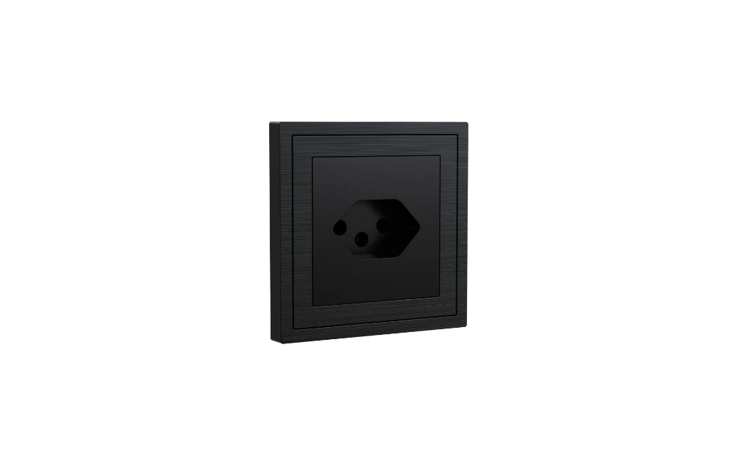 Xelent Swiss socket black left side view EU.webp