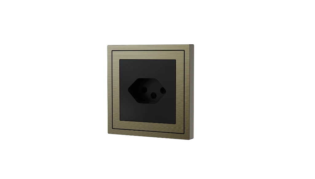 Xelent Svizzera socket antique bronze right side view EU.webp