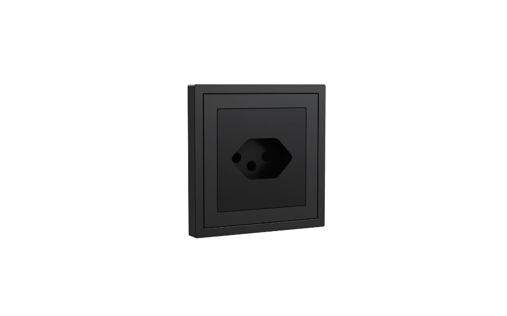 Xelent Swiss socket charcoal grey left side view EU.webp