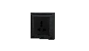 Xelent universal socket black right side view EU.webp