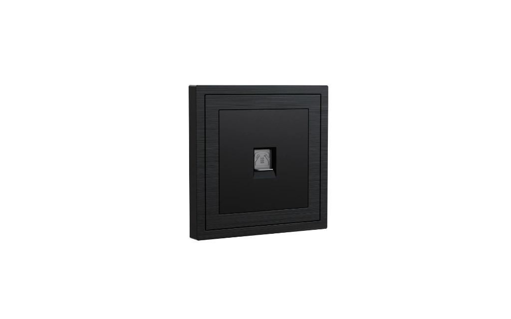 Xelent 1 port phone black left side view EU.webp