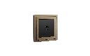 Xelent 1 port TV brass left side view EU.webp
