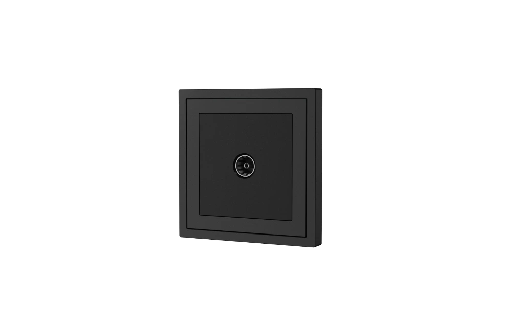 Xelent 1 port TV charcoal grey right side view EU.webp