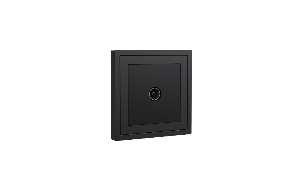 Xelent 1 port TV charcoal grey left side view EU.webp
