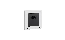 Xelent 1 port coax TV ivory white left side view EU.webp