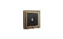Xelent 1 port ethernet brass left side view EU.webp