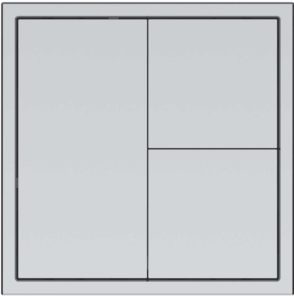 [308013756] Умная панель Tile Series с 3 кнопками (v. 2.1) (Space Gray, пластик)