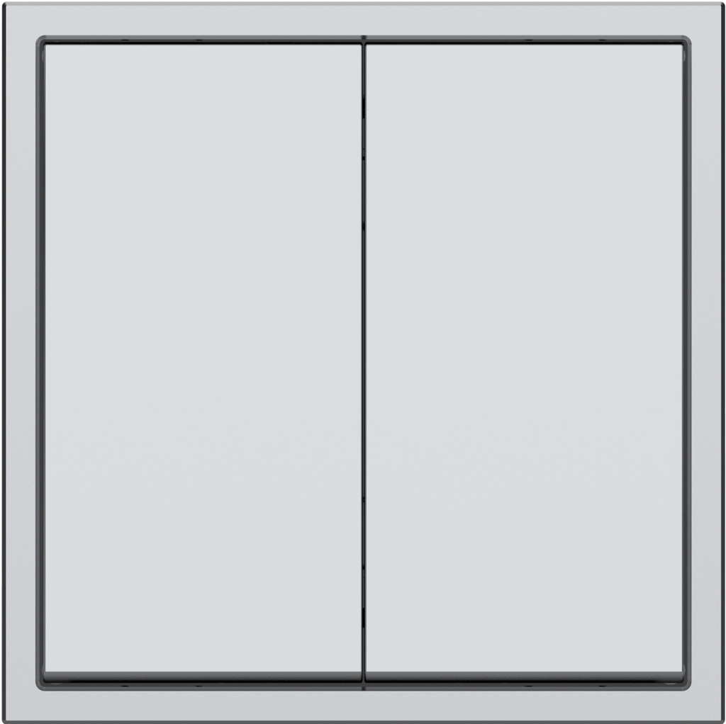 [MPMT-2R-NP.18-SG] Электрический клавишный выключатель Tile Series с 1 кнопкой v. 2.1 (Space Gray)