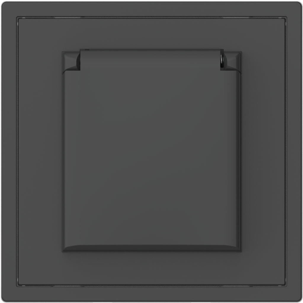 [MPST-G16P-NP.18-AG] Tile Series Waterproof EU Power Socket v. 2.1 (Ash Gray)