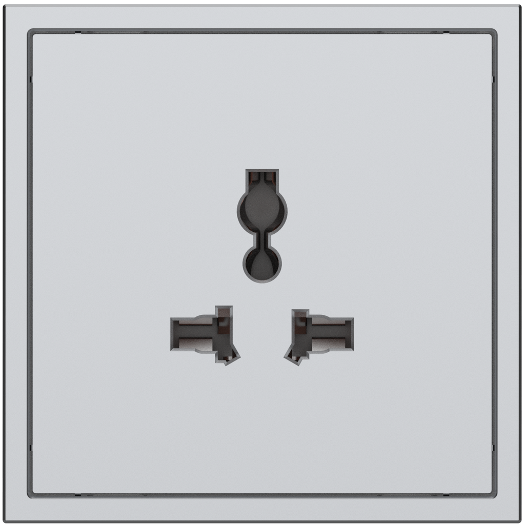 [MPST-U16-NP.18-SG] Tile Series Universal Socket v. 2.1 (Space Gray)