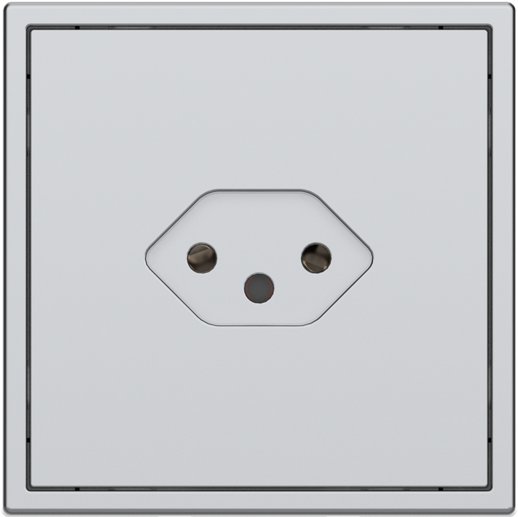 [MPST-S10-NP.18-SG] Швейцарская розетка Tile Series v. 2.1 (Space Gray)