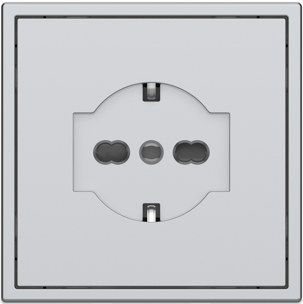 [MPST-I16-NP.18-SG] Tomada italiana Tile Series v. 2.1 (Cinza Espacial)