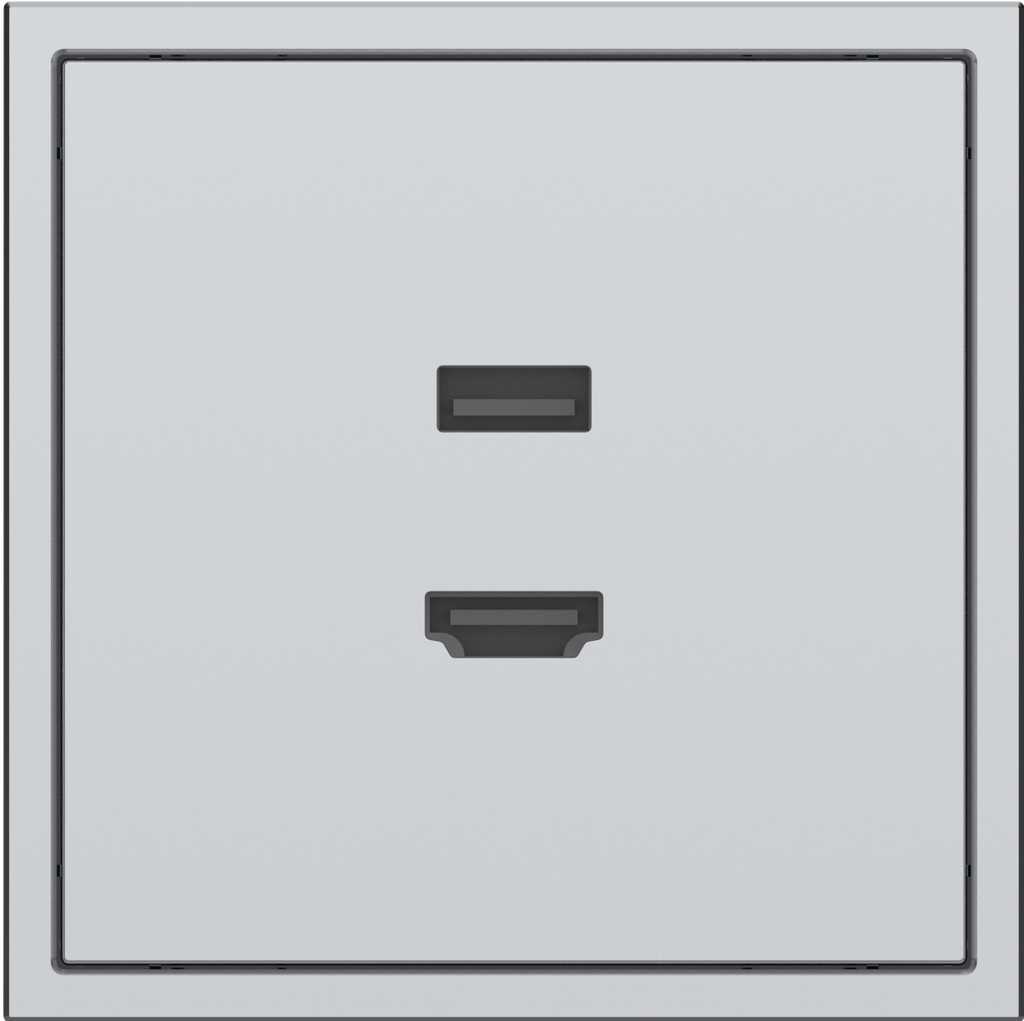 [MPST-HU-NP.18-SG] Tile Series HDMI and USB Outlet v. 2.1 (Space Gray)