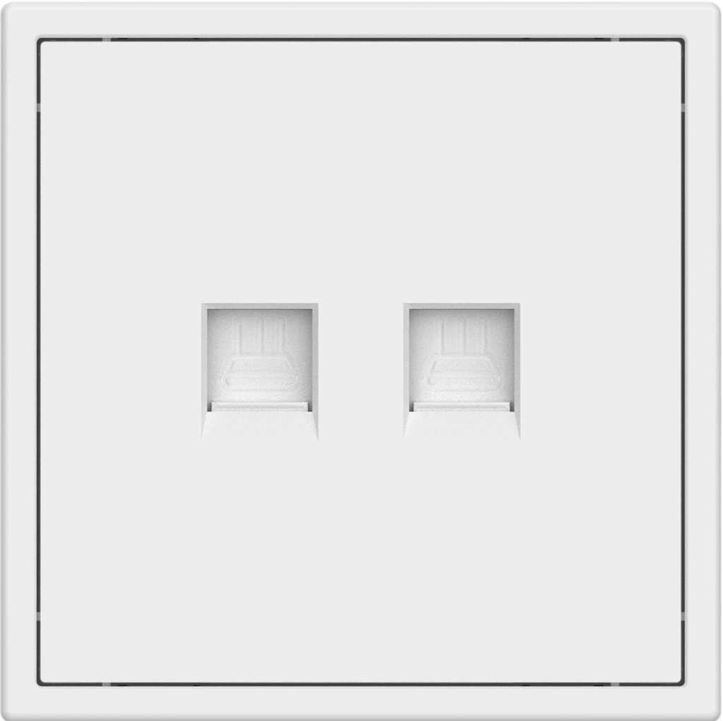 Tomada de parede Ethernet com 2 portas Tile Series v. 2.1