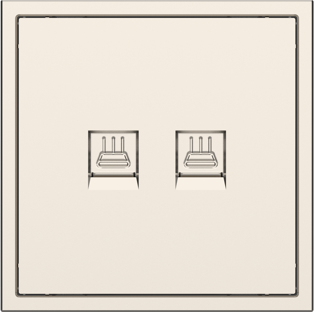 Tile Series 2 Port Ethernet Wall Outlet v. 2.1