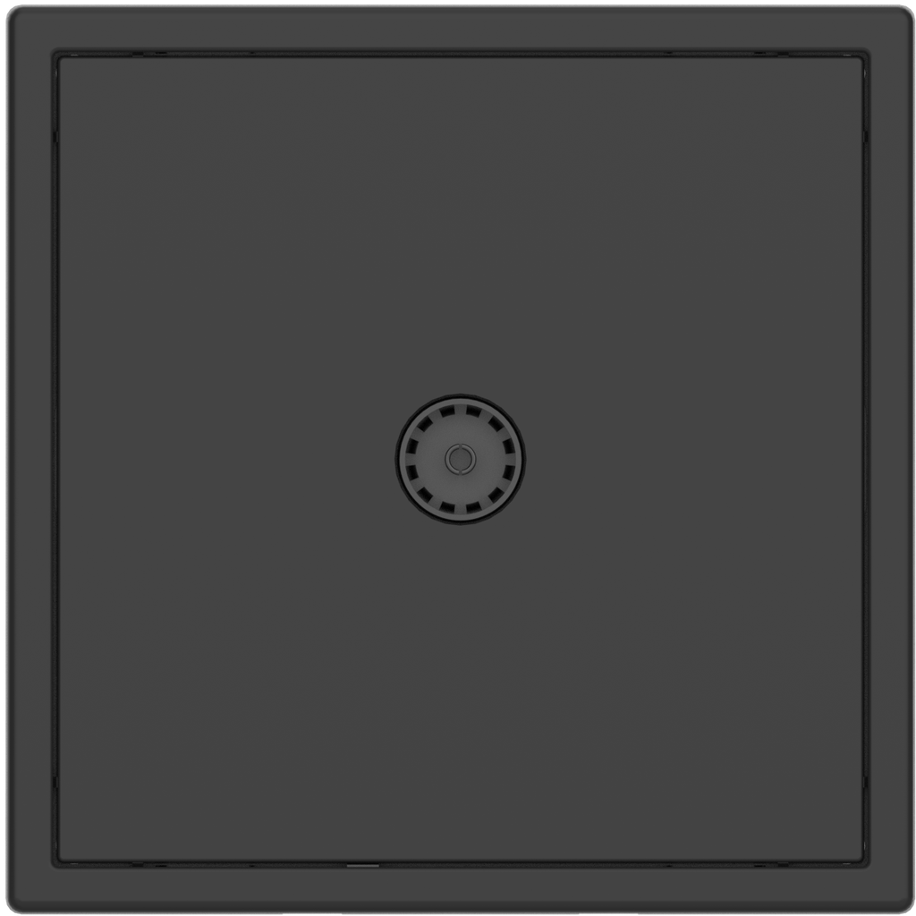 [MPVT-1C-NP.18-AG] Tile Series 1 Port Cable TV Wall Outlet v. 2.1 (Ash Gray)