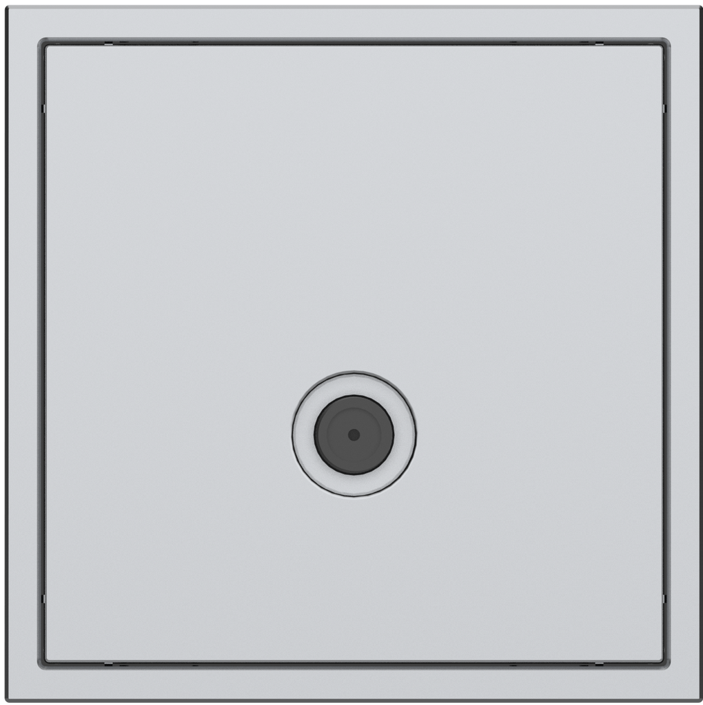 [MPVT-1F-NP.18-SG] Tile Series 1 Port Coax Cable TV-F-Type Wall Outlet v. 2.1 (Space Gray)