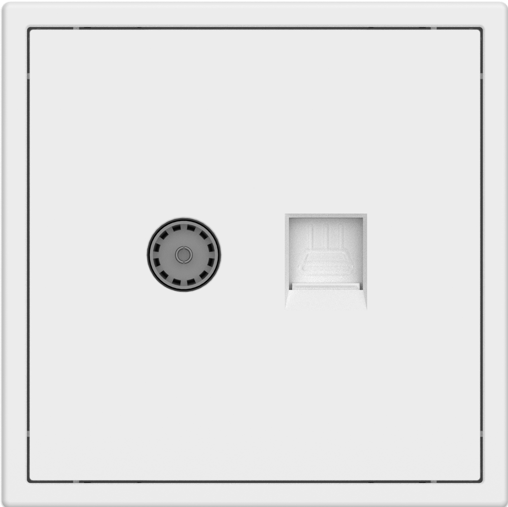 Настенная розетка кабельного телевидения с 1 портом Tile Series v. 2.1