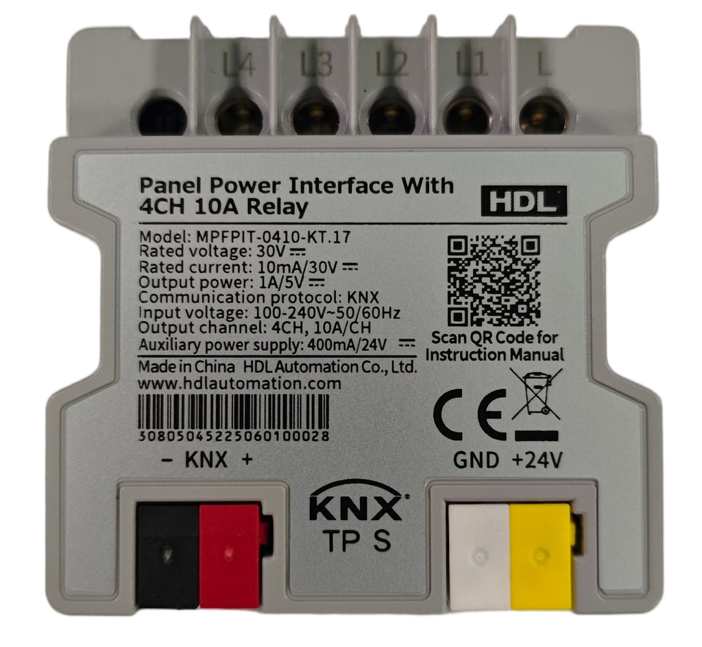 [MPFPIT-0410-KT.17] Panel Power Interface With 4CH 10A Relay