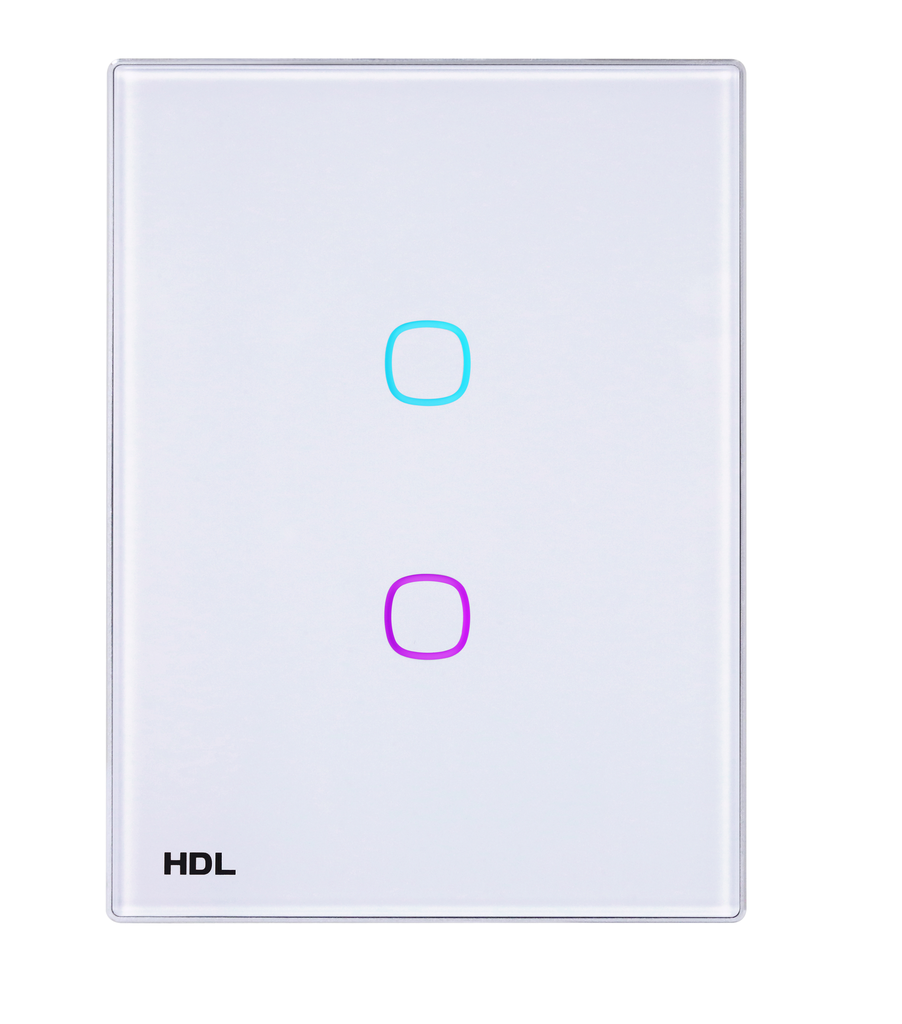 [M/TBP2.1-A2-US-W] Painel Tátil iTouch Série – 2 Botões (EUA) (White)
