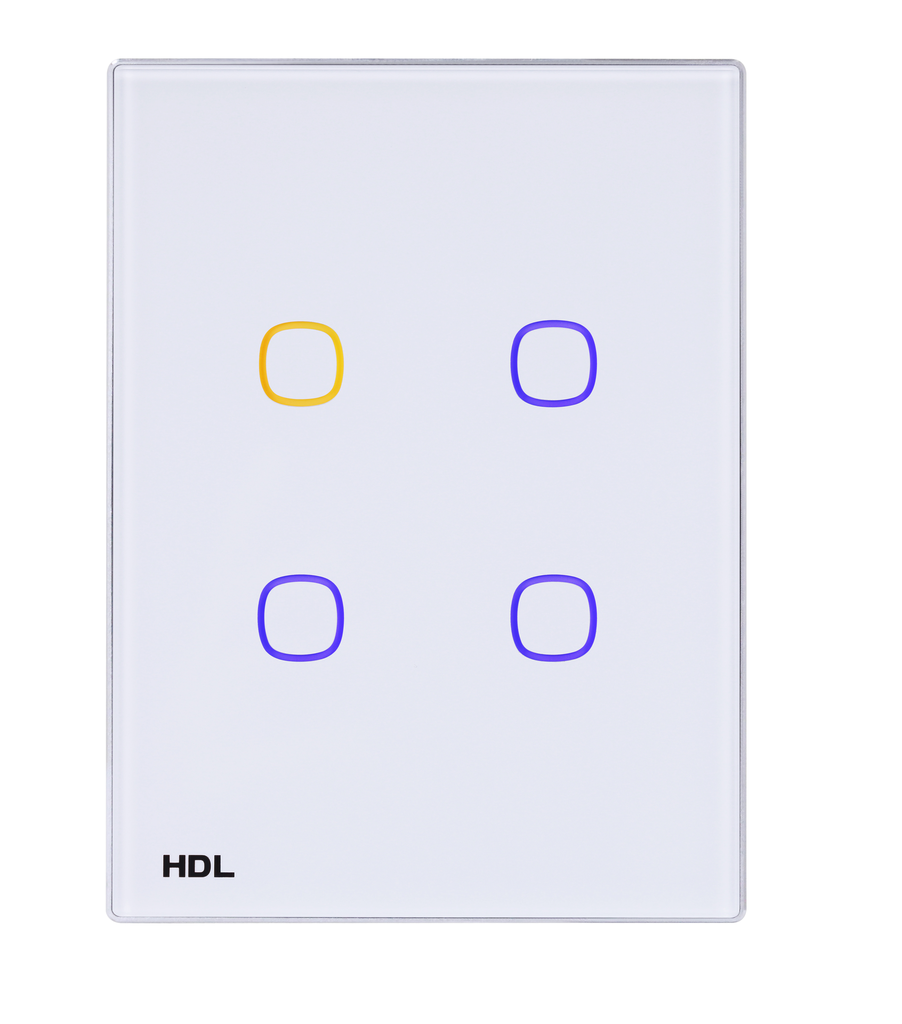 [M/TBP4.1-A2-US-W] Painel Tátil iTouch Série – 4 Botões (EUA) (White)