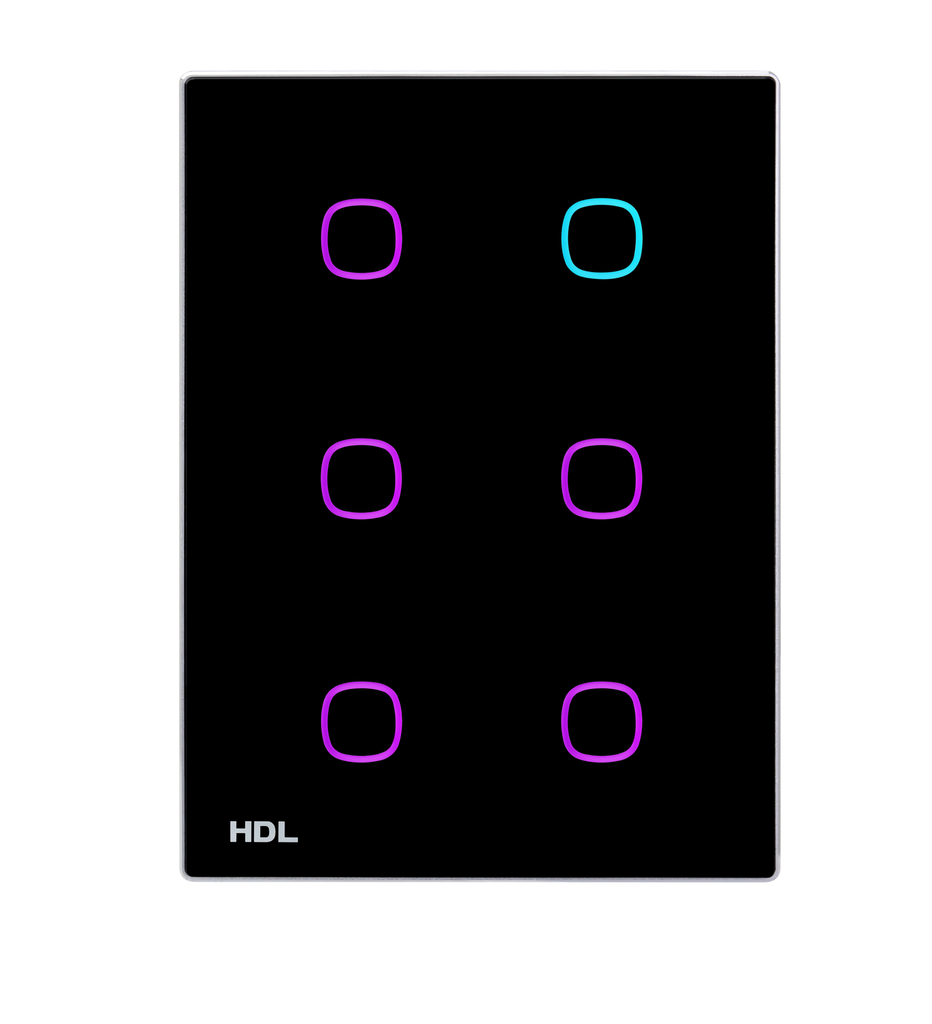 Painel Tátil iTouch Série – 6 Botões (EUA)