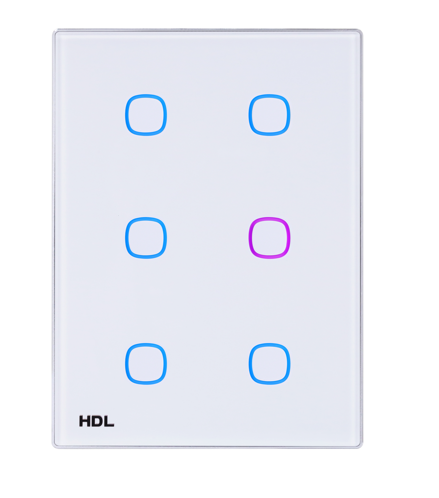 [M/TBP6.1-A2-US-W] iTouch Series 6 Buttons Touch Panel US (White)