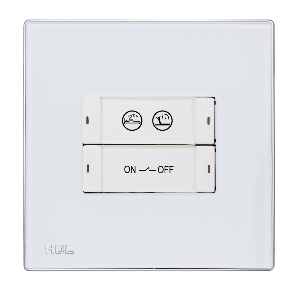 [M/P02.2-A2-EU-W] Painel Inteligente iFlex Série – 2 Botões (UE) (White)