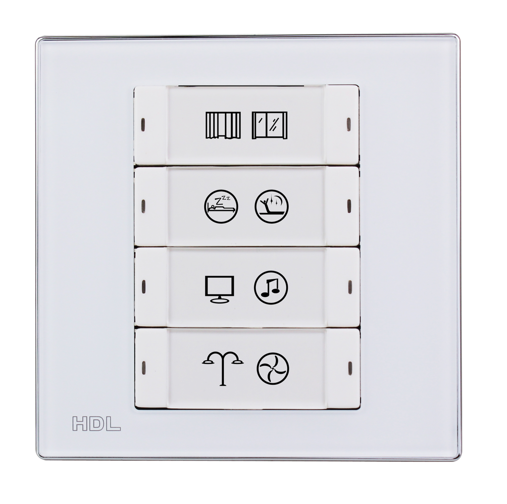 [M/P04.2-A2-EU-W] Painel Inteligente iFlex Série – 4 Botões (UE) (White)